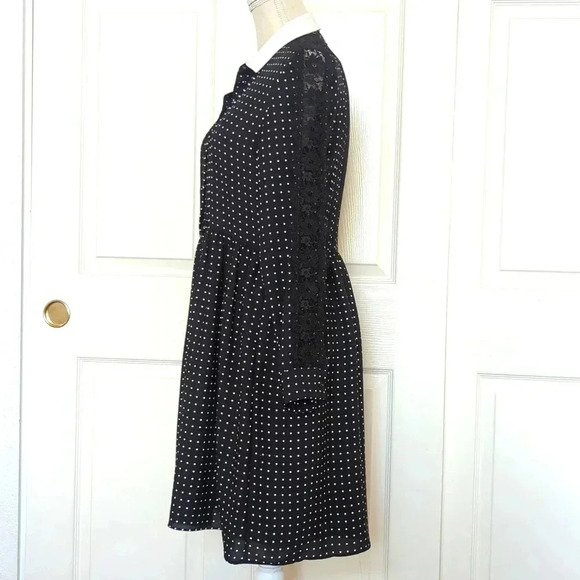 The Kooples Polkadot and Lace Shirt Dress - Picture 5 of 11